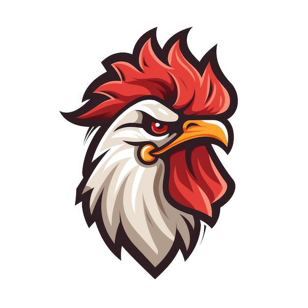 Logo kurczaka wygenerowane przez sztuczną inteligencję