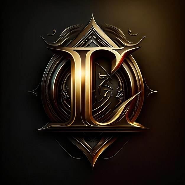 Zdjęcie logo luksusowej litery l