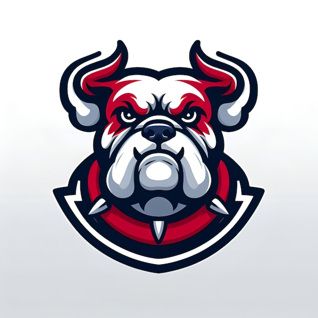 Zdjęcie logo maskotki bulldog w grach e-sportowych