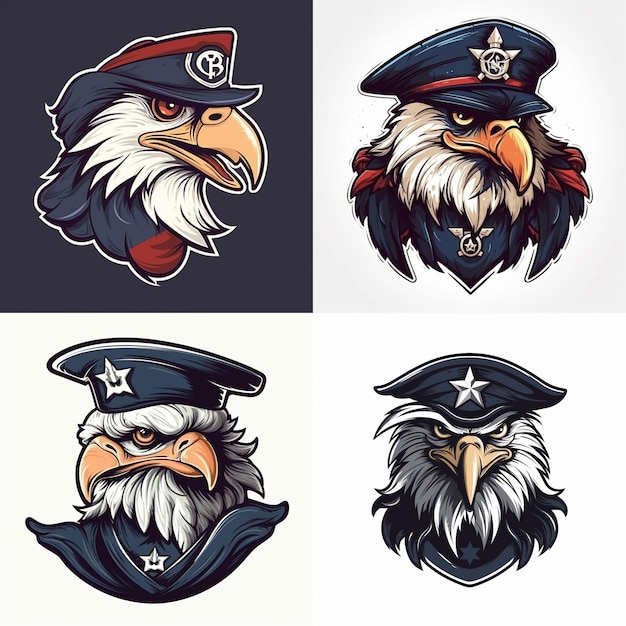 Logo maskotki kapitana orła 9