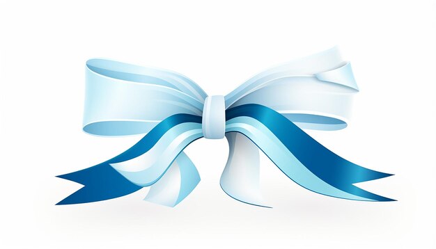 Zdjęcie logo niebieskiej wstążki akademickiej w stylu minimalistycznego ilustratora