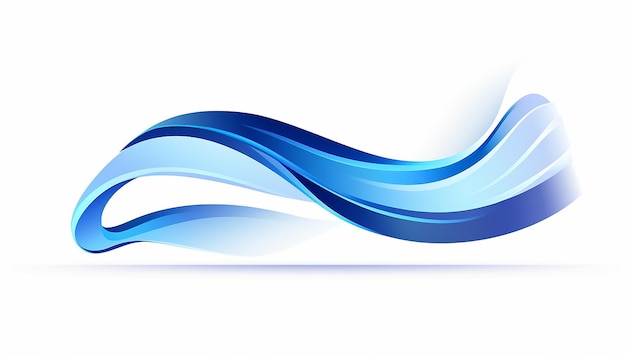 Zdjęcie logo niebieskiej wstążki akademickiej w stylu minimalistycznego ilustratora
