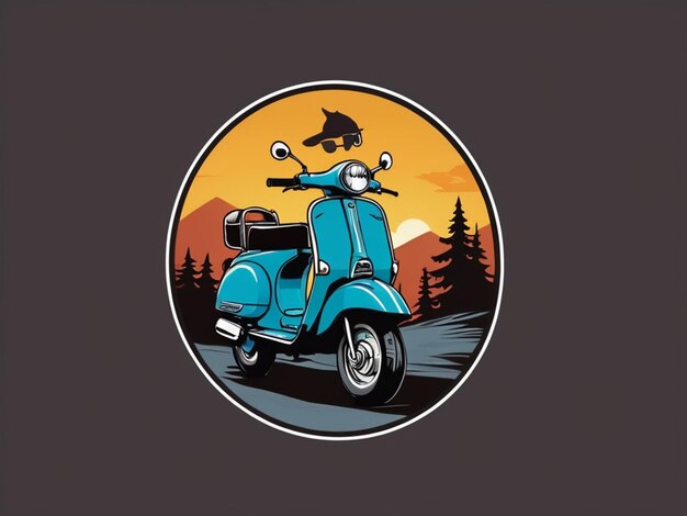 Zdjęcie logo odzieży dla skuterów kempingowych