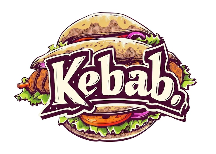 Zdjęcie logo png kebab burger lunch zwierzęcy