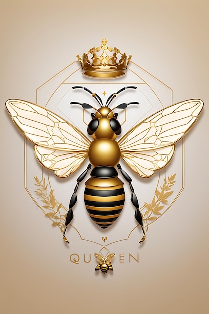 Logo przedstawia królową pszczół