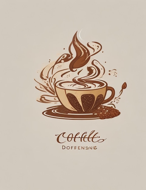 Logo przytulnej kawiarni