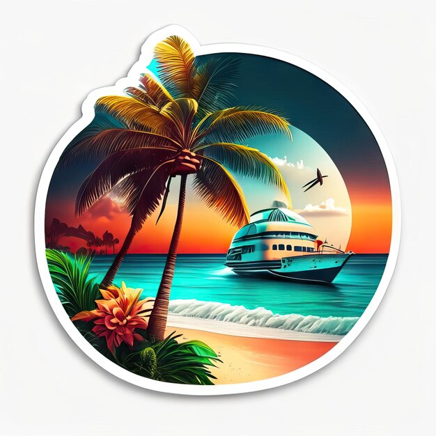 Zdjęcie logo raju plażowego