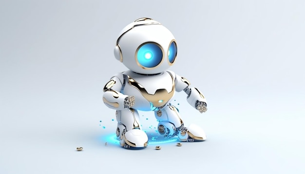 Logo sztucznej inteligencji minimalistyczne 3d AI proste i białe tło ultra wysokiej jakości