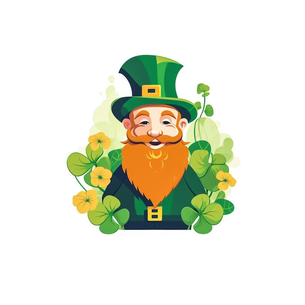 Logo twarzy leprechauna