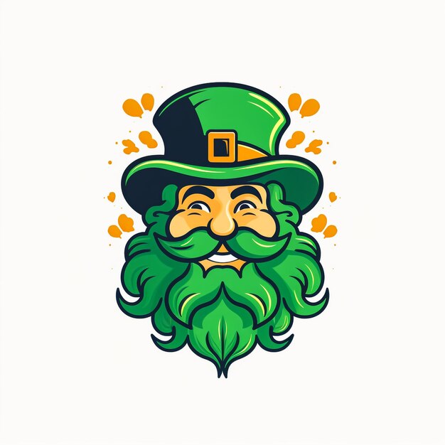 Logo twarzy leprechauna