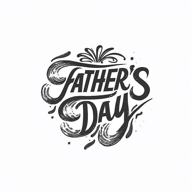 logo typograficzne z napisem "Dzień Ojca" logo groovy font vintage ad font retro font