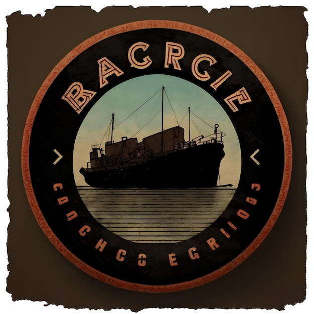 Zdjęcie logo wytwórni płytowej barge life records. generatywny, ai