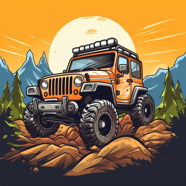 logo z kreskówki off road