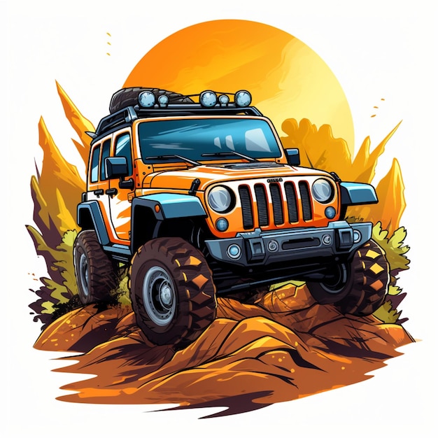 logo z kreskówki off road