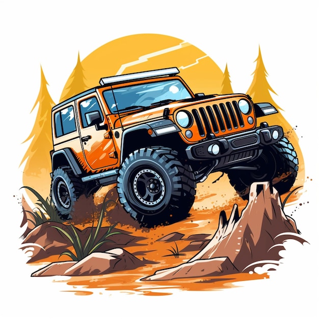 logo z kreskówki off road