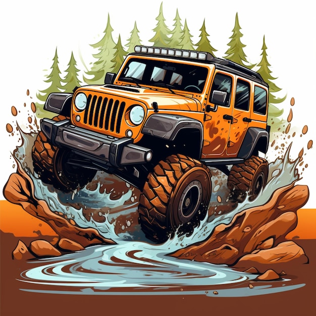 logo z kreskówki off road