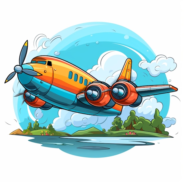 logo z kreskówki samolotu