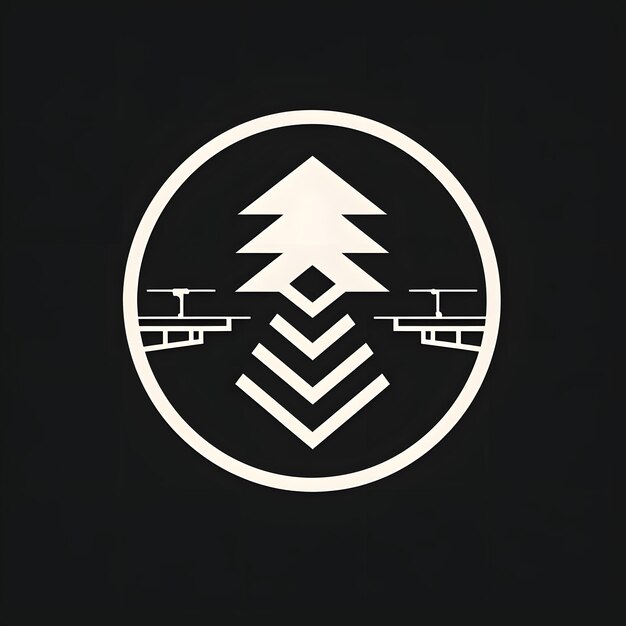 Zdjęcie logo z mostem i drzewem