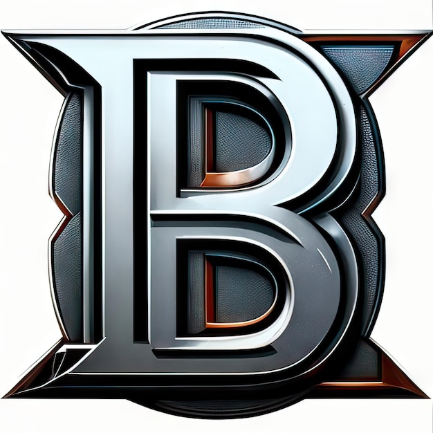Zdjęcie logo z nowoczesną literą b generative ai