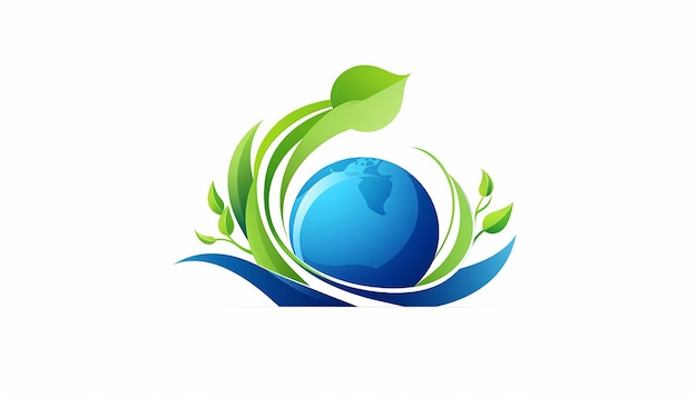 Logo Ziemi oszczędzającej zieloną energięGodzina Ziemi