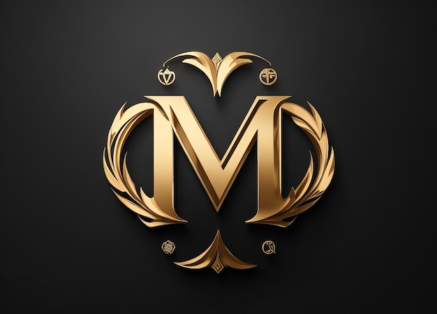 Zdjęcie logotyp monogramu mv do uroczystości, biżuterii, ślubnej kartki z pozdrowieniami, szablon wektora zaproszenia