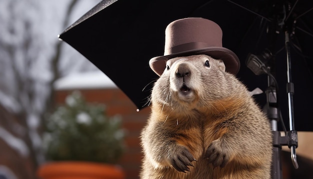 Lokalny dziennikarz pogody dostarcza specjalny segment Groundhog Day Groundhog Day