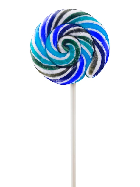 Lollipop w stylu retro kolorowy okrągły kształt na białym tle