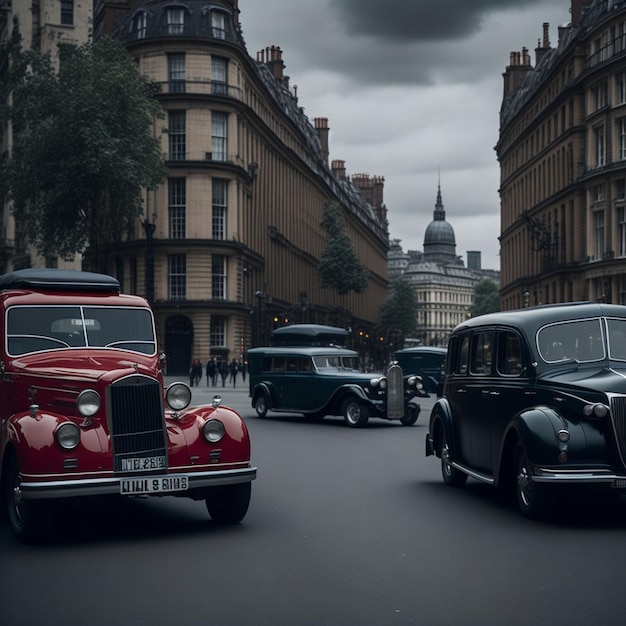 Londyński wygląd vintage