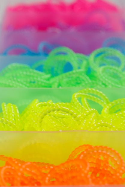 Zdjęcie loom bands w pudełku