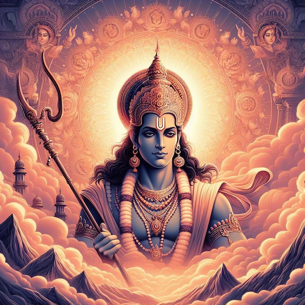 Lord Shri Ram tło