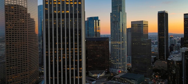 Los Angeles Panoramiczne Miasto Los Angeles Panoramę Centrum Kalifornii La