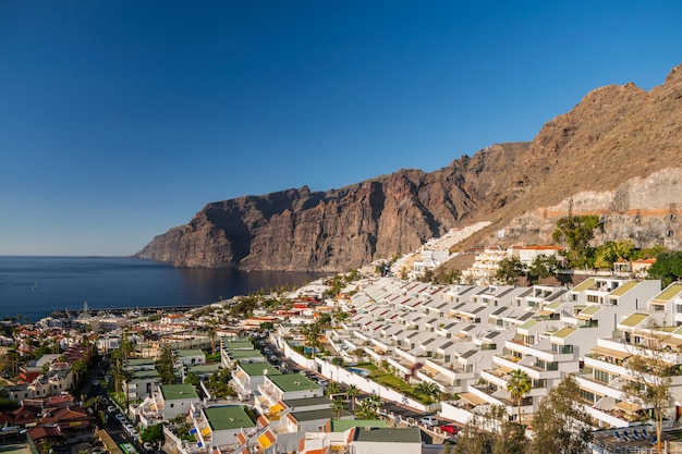 Los Gigantes wybrzeża gród, Santiago del Teide, Teneryfa, Wyspy Kanaryjskie, Hiszpania