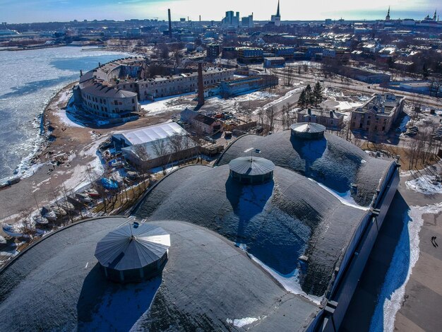 Lotnisko W Tallinnie Zdjęcie Z Powietrza