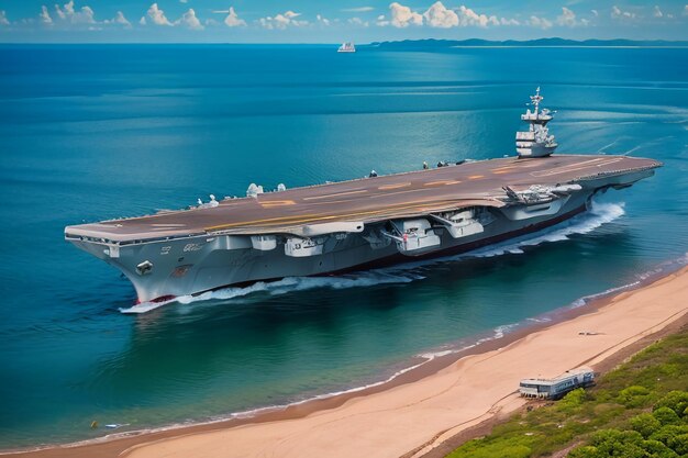 lotniskowiec największy wojskowy okręt wojenny powierzchnia morza baza wojenna okręt marynarki wojennej tło