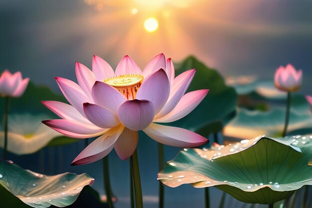 Lotus Sunrise Serenade