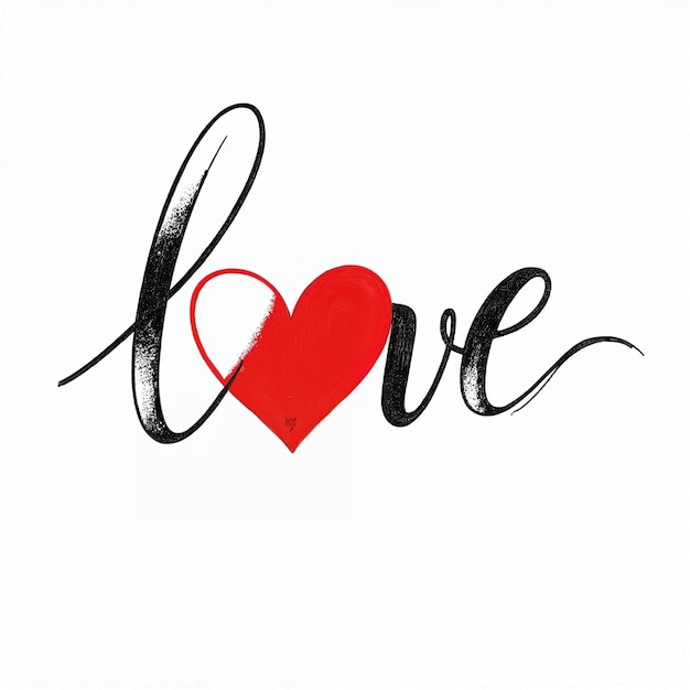 Love Heart Typography (Typografia Serca Miłości)