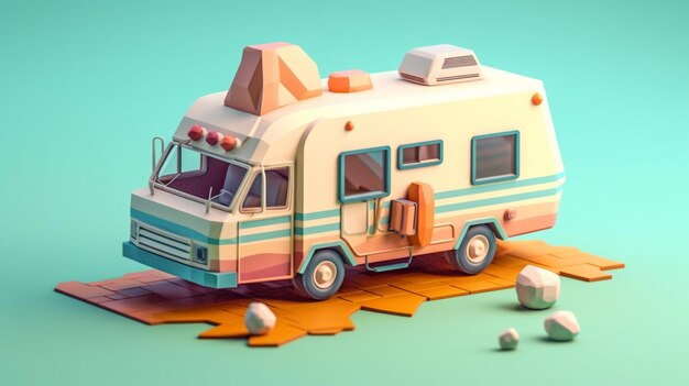 Low poly pojazdy 3d ilustracja kreskówka wektor ładny wielokąt sztuki czas obrazy renderuje zdjęcia