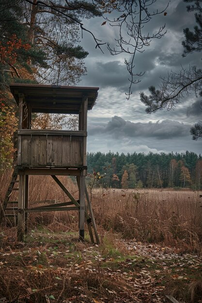 Łowiec na skraju lasu