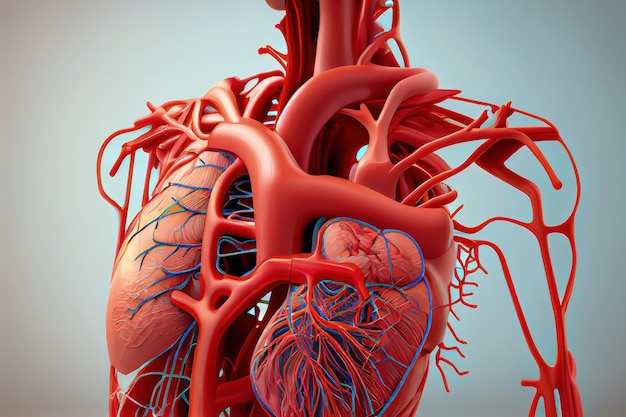 Ludzki układ krążenia Szczegółowa struktura anatomiczna Generatywna sztuczna inteligencja