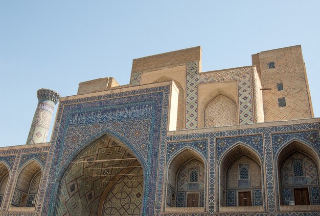 Łuk I Wygląd Zewnętrzny Starożytnego Registanu W Samarkandzie Starożytna Architektura Azji