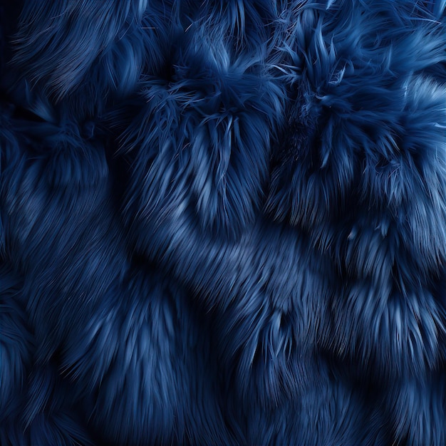Zdjęcie luksusowe ciemno niebieskie futro na tle
