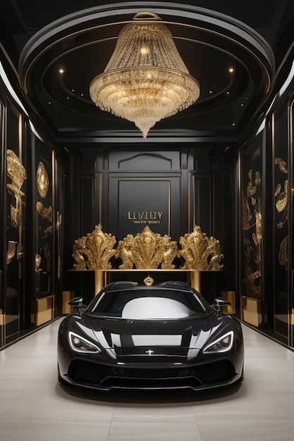 Zdjęcie luksusowe czarne samochody