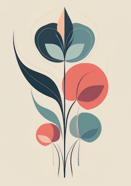 luksusowe kwiaty cyfrowe ilustracja tło z kolorowymi kolorami