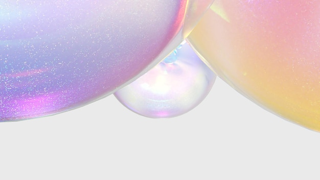 Zdjęcie luksusowe perły tła perły tła renderowania 3d
