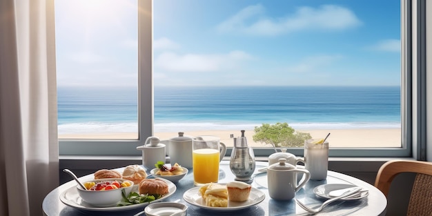Luksusowe śniadanie w hotelu