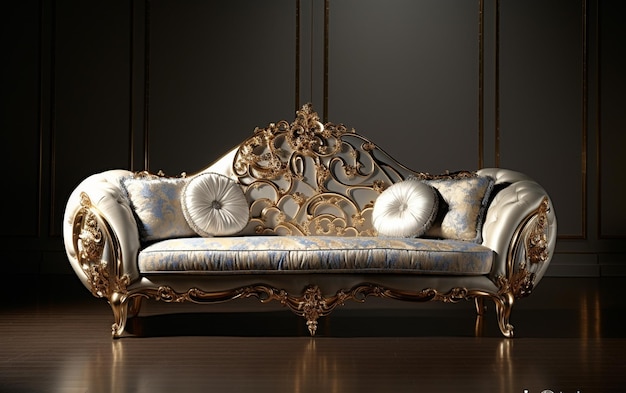 Luksusowe sofy Golden Opulence pozłacane w komforcie