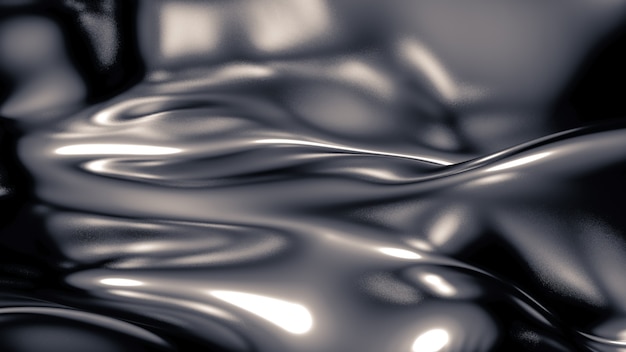 Zdjęcie luksusowe szare tło z plisami, zasłonami i zawijasami. ilustracja, renderowanie 3d.