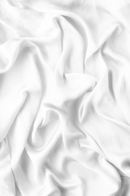 Zdjęcie luksusowy biały miękki jedwab flatlay tło tekstury wakacje piękno abstrakcyjne tło