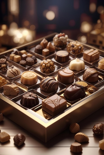 Luksusowy czekoladowy zestaw upominkowy na uroczystość
