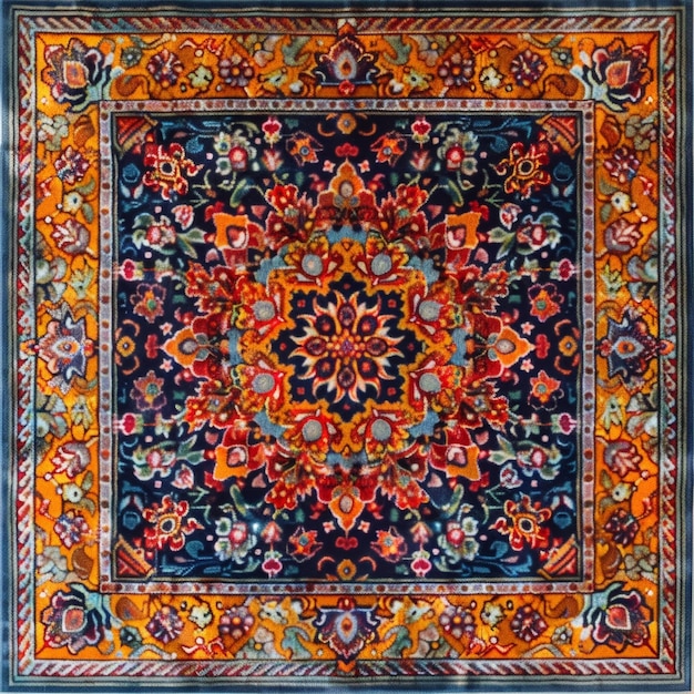 Luksusowy indyjski dywan na tle Stary turecki kilim Vintage perski dywan tekstura plemienna Tekstyl etniczny Doskonałe abstrakcyjne ramy projektowania tła